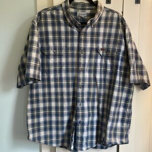 Carhartt button up short sleeve shirt xxl